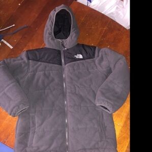 North Face Big Boys Reversible Black/Grey Sz Large  Winter jacket